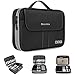 Gocokia Reise-Organizer, große Kapazität, Handtasche, Kabel-Organizer, Tasche, wasserdicht, Tragetasche für Laptop, Tablet, Handy, Festplatten, Strom – Schwarz