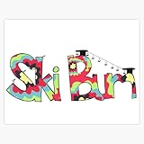 Ski Bum Sticker Decal Laptop Car Window Vinyl 5'