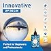 Bsrezn 600g UV Resin Hard, Crystal Clear Premixed UV Glue for Jewelry Making (100g x 6)