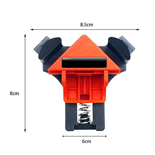 Kipokalor Angle Clamps 4Pcs Right Angle Fixing Clip,Multi-Function Woodworking Right Angle Clamp Adjustable Swing Corner Clamp, Corner Clip Fixer For Welding, Wood-Working, Drilling,Making Cabinets #TOP2