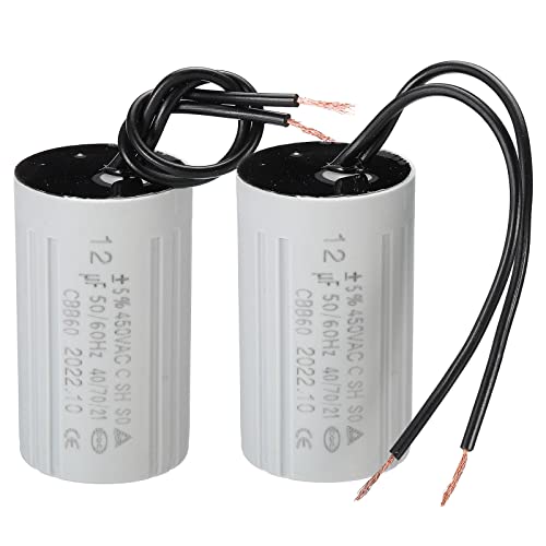 Condensatore CBB60 14µF 250V AC Con 2 Fili Per Pompe D'Acqua, Lavatrici E Motori - PATIKIL (60x30 Mm) - 4