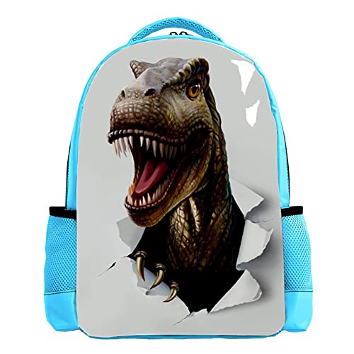 Sac à dos dinosaure Ti-Rex garçon vert pour la rentrée scolaire maternelle
