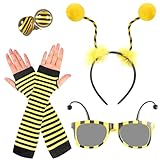 【Weit verbreitet】Bienen Kostüm Perfekt für Bienen-Mottopartys, Bienentag-Events, Cosplay, Faschingskostüme, Weihnachtsfeiern, Halloween-Partys, Geburtstagsfeiern, Bühnenauftritte, Shows, Maskeraden, Cosplay-Partys, Themenpartys und mehr.
