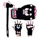 BOOM Prime Boxe Intérieur Gel Gants Bandes de Mains MMA Fist Protecteur Néoprène Rembourré Bandages Moufles Knuckle Protecteur Entraînement Muay Thai Kickboxing - Noir, L/XL