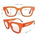 LONDON MOLE® Vegas fashion glasses | Zero's with clear lenses | Cool oversized square/rectangular/trapezoidal shaped frames | Men’s Women’s Unisex | Spring hinges