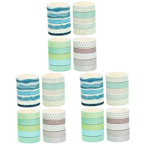 COHEALI 60 Rolos De Fita Washi Adesivo Vintage Acessórios Japoneses Decoração Japandi Fita Adesiva D