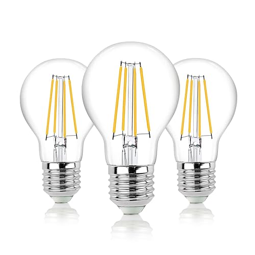Ampoule LED E27 dimmable 806lm filament vintage 2700K verre transparent