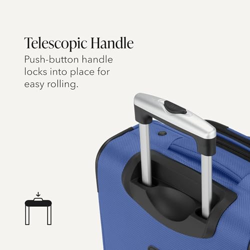SwissGear Sion Softside Expandable Spinner Luggage Durable Lightweight Travel Suitcase, Regatta, 2-Piece Set (Carry-On/Large) - image 8