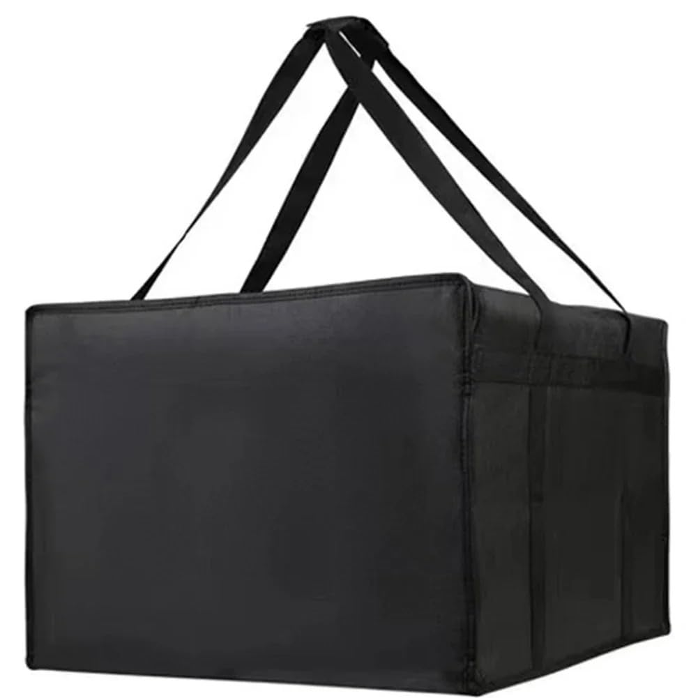 bolsa isotérmica, Bolsa térmica for pizza, bolsa de comida, supermercado, for negra y roja, impermeable(Red,50x50x20.5CM)