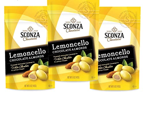 Sconza Lemoncello Lemon Cream & White Chocolate Almonds | Inspired