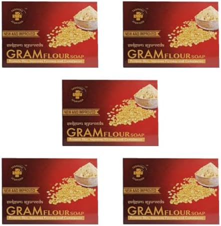 SADGURU AYURVEDA - SOAPS (GRAM FLOUR) Pack of 5