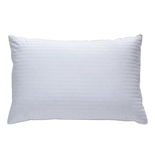 Classic Brands Plush Down Pillow | Best Pillow for Back, Side, and Stomach Sleepers, Queen, White