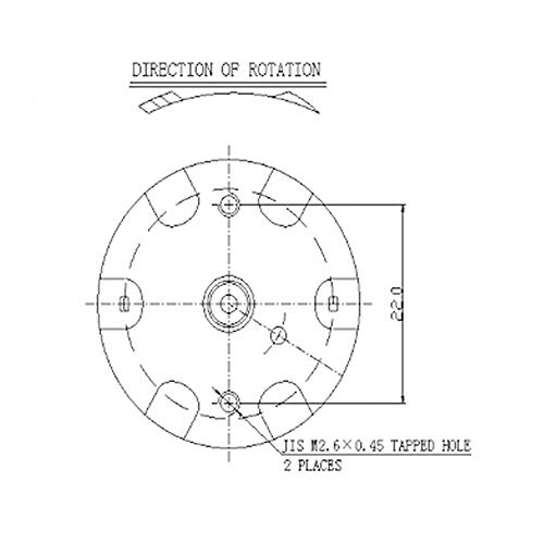 Elektromotoren RF-500, DC 1.5-24 V 1500-10000Rpm Leerlaufdrehzahl DC Motor 32mm Durchmesser, Silber