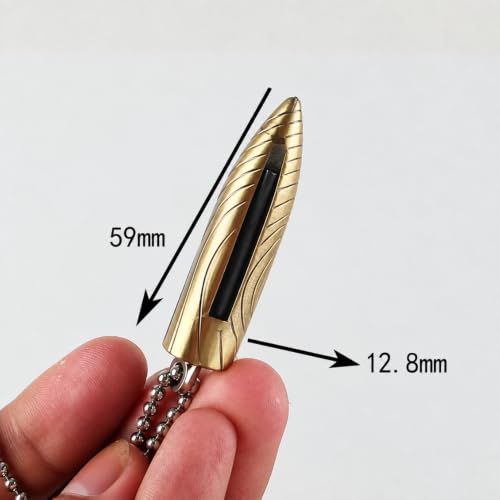 Image of Smoke King Waterproof Gold Bullet Fire Starter Keychain Lighter. Survival Fire Starter (Fuel Not Included)