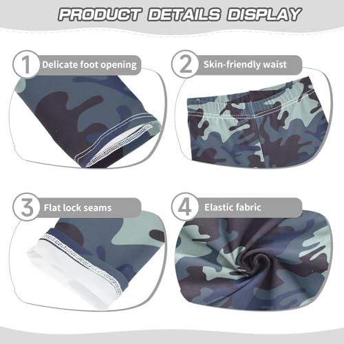 Girls' Leggings Military Camouflage Skin Ankle Length Printed Leggings Comfort Pants for Kids 4-10 Years4