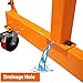 Adjustable Gantry Crane with Hoist and Trolley 4000 LBS, Overall Height Adjustable 7.78~11.04 FT, Shop Crane 2T Hoist Garage Crane