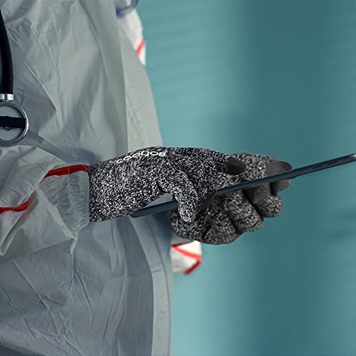 Cooljob Warm Fleece Knit Winter Gloves For Men Women, Touch Screen Fingers, Non-Slip Silicone Grip And Elastic Cuff (1 Pair S, Heather Gray) #TOP5