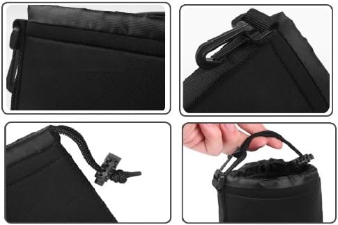 4 Size to Protect The Sum 湘堂 Photo Supplies Soft Cushion Lens Pouch Multipurpose Important (L)