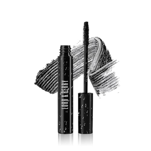 Lord & Berry Never Too Much Longwear Waterproof Lash Mascara Black for Volume and Length, False Lash Effect Long Lasting Eye Makeup, Enriched with Olive Oil, Vegan, Cruelty Free, Deep Black