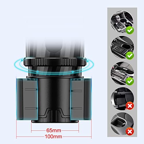 Sinotrack Cup Holder Expander For Car, 2 In 1 Multifunctional Car Cup Holder Expander Adjustable And Stable Dual Cup Holder With Compass Vehicle Drink Cup Adapter For Most Car Truck #TOP3