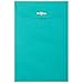 JAM PAPER 6 x 9 Open End Catalog Colored Envelopes with Clasp Closure - Sea Blue Recycled - 10/Pack