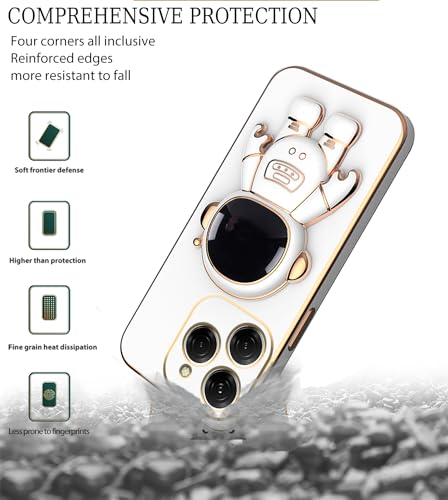 Coque de téléphone Funda fine Tecno Spark 20 Pro plaquée blanc - 5