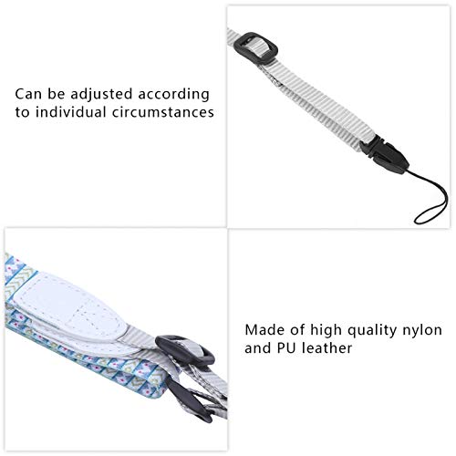 SALUTUYA Kamera-Lanyard, Kameragurt, leichtes PU-Leder, 1,2 m, Bequeme Installation für Mini9-Kamera(grüne Streifen) – Bild 7