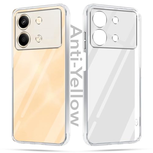 Image of Jkobi Lifetime Anti-Yellow Clear Back Cover Case for Poco X6 Neo 5G (Sleek Hard Crystal | Shockproof and Camera Protection)