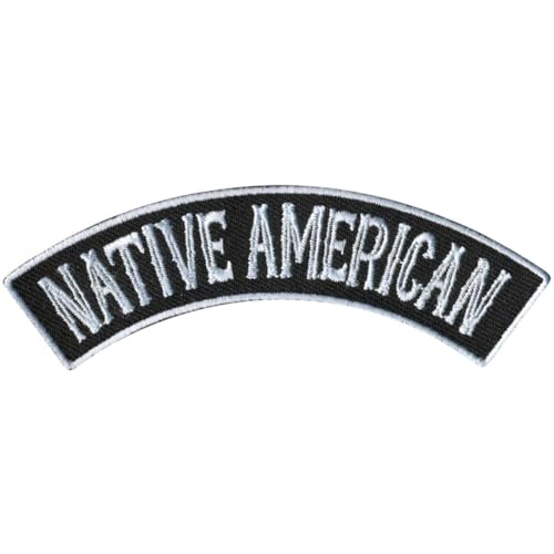 Hot Leathers Native American 4” X 1” Top Rocker Patch PPM4146-4 Width x 1 Height Inches