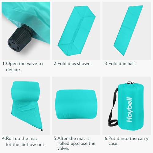 Image of Playard Mat, Compatible with Regalo My Play Play Yard, Self Inflatable Comfortable with Carry Case - Blue