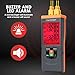 Thermocouple Thermometer Data Logger 4 Channel Digital K Type Temperature Data Logger Recorder with 48K Records, 328~2498℉ (-200~1370℃) Range with Audible/Visual Alarms for Laboratory Industrial