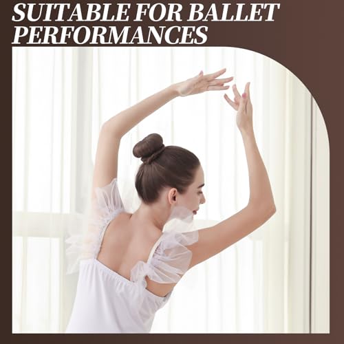 image for Teenitor Hair Bun Maker Kit and Hair Net, 4 Pcs Medium Hair Donuts For