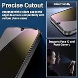 Oelrstfe Ochrona prywatności do Samsung Galaxy A25 Anti Spy szkło hartowane Twardość 9H Anti-Scratch bez pęcherzyków Ultra odporna na odciski palców, ochrona ekranu, 2 sztuki