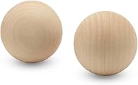 Vista 12 de Bolas de madera pequeñas de 1-3/4 pulgadas, paquete de 10 bolas de madera para manualidades y proyectos de bricolaje, bolas de madera de abedul