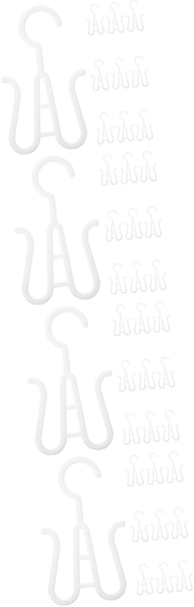 SOLUSTRE 40pcs Shoe Hanging Hook Slippers Boot Organizer Indoor Outdoor Shoe Holder Rack Plastic Multi-use Storage