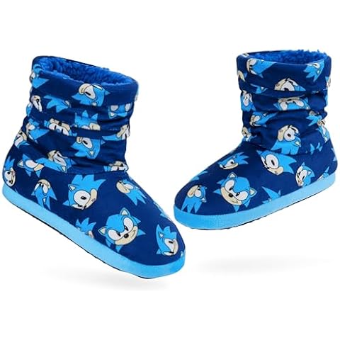 SONIC THE HEDGEHOG Boys Plush Indoor Slippers Cover