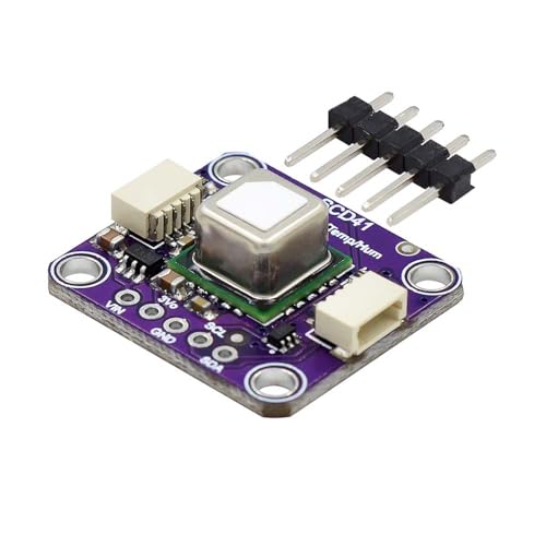 SCD40 SCD41 Sensor Module Temperature and Humidity 2 in 1 Sensor (SCD41 Purple with Interface)