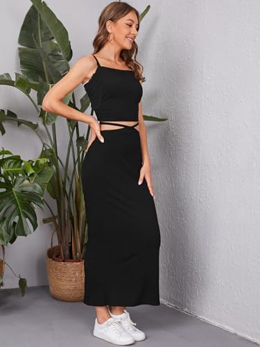 Image of Women's Two-Piece Co-ord Sets-Crop Top and Wide-Leg Pants-Stylish Casual Matching Outfits