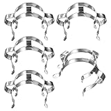 M METERXITY 5-Pack Lab Joint Clip, for 29/32 Glass Standard Ground Glass Joint Stainless Steel Lab Glassware Clamps for Laboratories/Home DIY/Industrial Repairs Conical Interface Clip