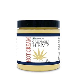 Zatural Hemp Hot Cream Massage Joints and Muscles and Body Wraps Essential Oil Blend, Aloe, Hemp, and More (8oz jar)