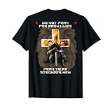 Photo Gallery stampa sul retro grafica con croce di leone religiosa christian sayings maglietta Photo Gallery stampa sul retro grafica con croce di leone religiosa christian sayings maglietta