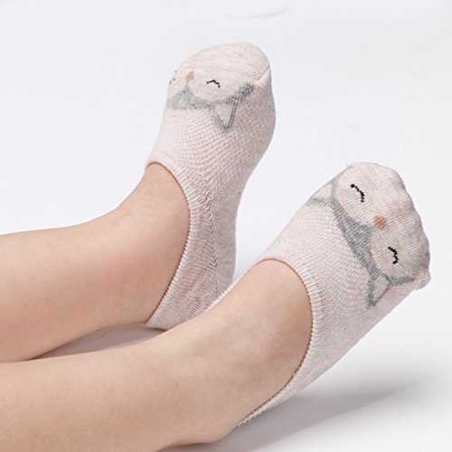 Baby No Show Socks Cute Animal Toddler Low Cut Cotton Socks for Child 0-5Y2