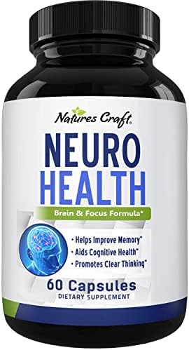 Nootropics Brain Support Supplement - Mental Focus Nootropic Memory Supplement for Brain Health with Energy and Focus Vitamins DMAE Bacopa and Phosphatidylserine - Brain Focus and Performance Blend