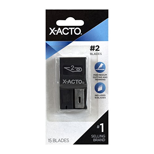 X-Acto Knife Blades With Dispenser Size 2 Blades, 15 Pieces #TOP2