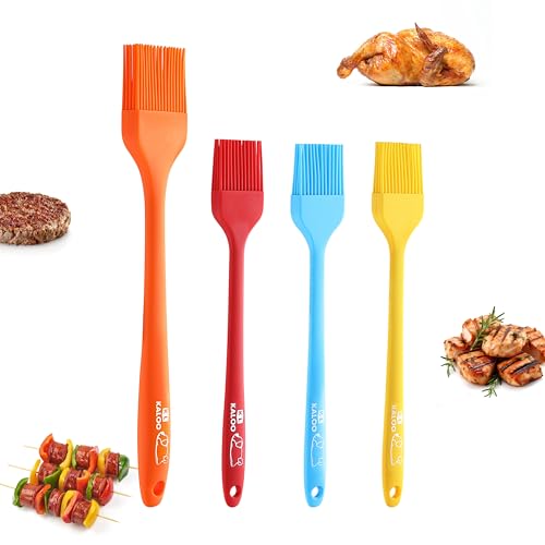 Comparison: Best Silicone Pastry Brush 11 4PCS Silicone Basting Pastry Brush, Kaloo Kitchen Cooking Brush for Food Butter Oil BBQ Sauce Baking, Heat Resistant & Dishwasher Safe (Stylish Dog Pattern)