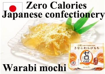Japanese wagashi sweets ENDO's 'Zero Calorie' Kinako Warabi Mochi 180g 3 packs
