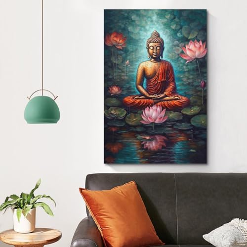 Toile Zen Bouddha V45 BINKAIYI impression moderne premium - 4