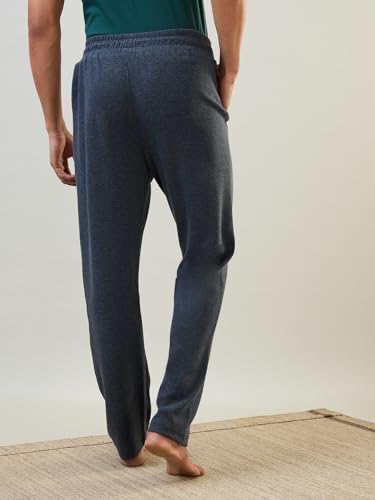 Image of Raymond SleepZ Men Regular Fit Solid Pattern Cotton Polyester Blend Trackpant