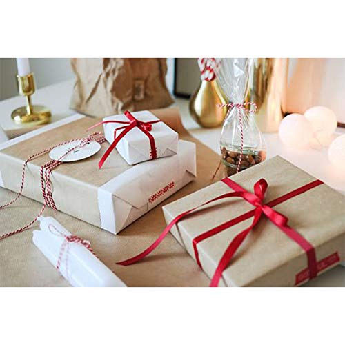 Vatin Solid Color Double Faced Red Satin Ribbon 3/8" Wide 50-Yards Long Perfect For Wedding Decor, Crafts, Bow Making, Sewing, Gift Package Wrapping And Other Projects #TOP6