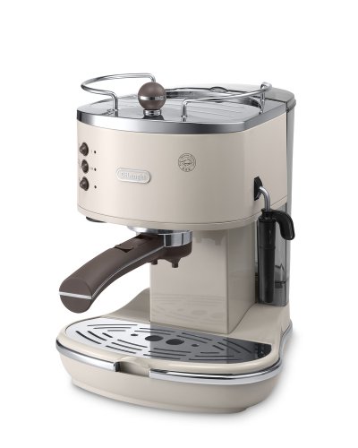 Delonghi ECOV310.BG Vintage Icona Pump Espresso and Cappuccino Machine 1.4 L, 1100 W - Cream